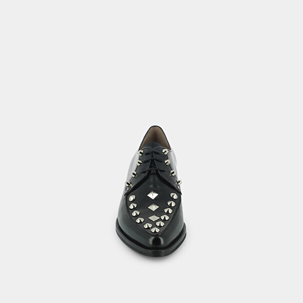Derbies with studs in black | DEFOE