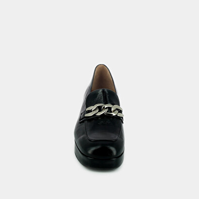 Moccasins with heels black