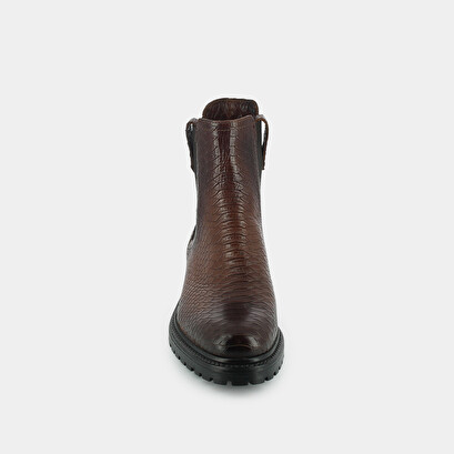 Flat boots cognac