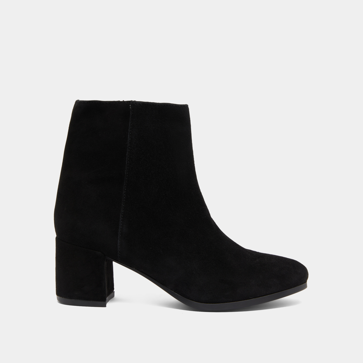 Boots à talons in black suede | ANNICK