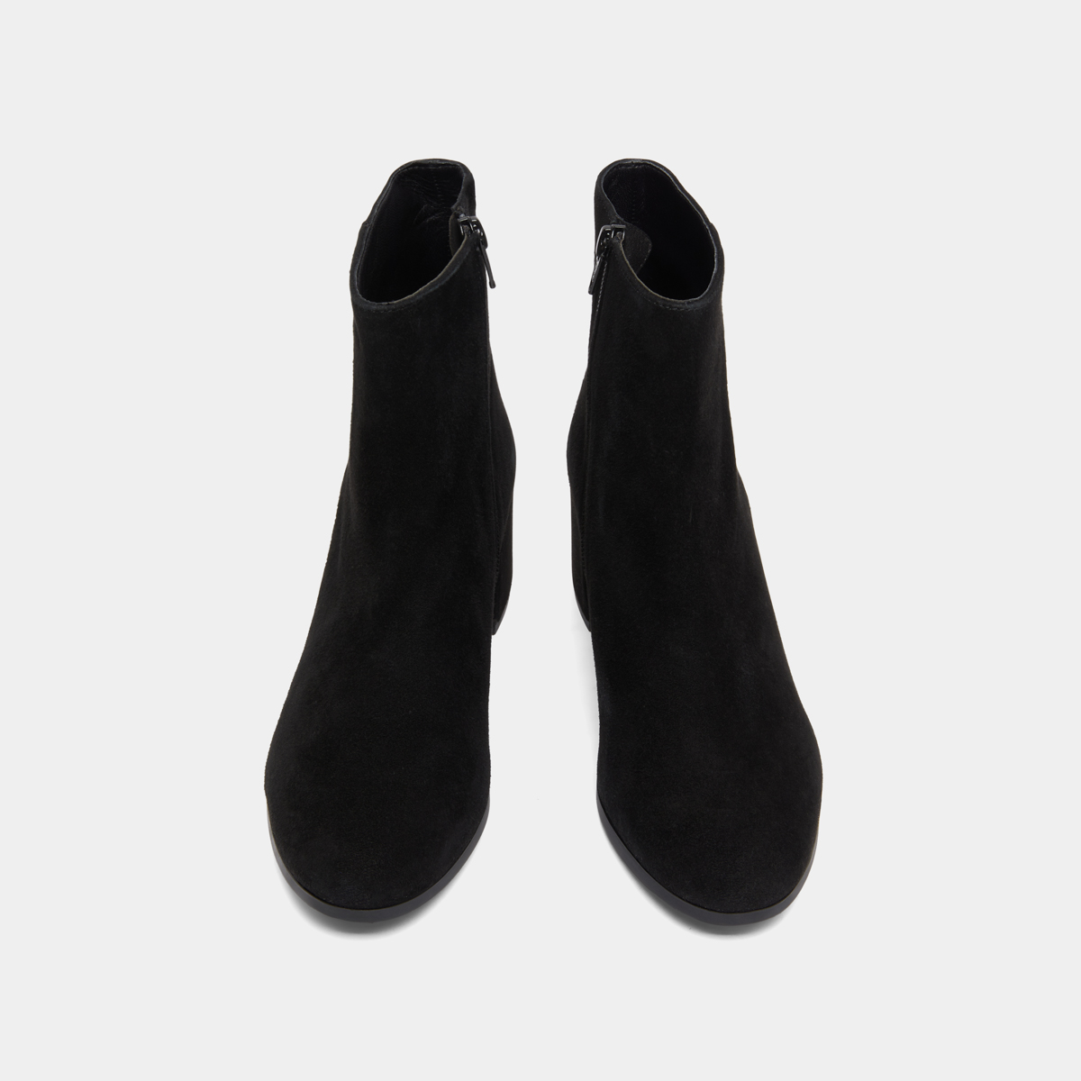 Boots à talons in black suede | ANNICK