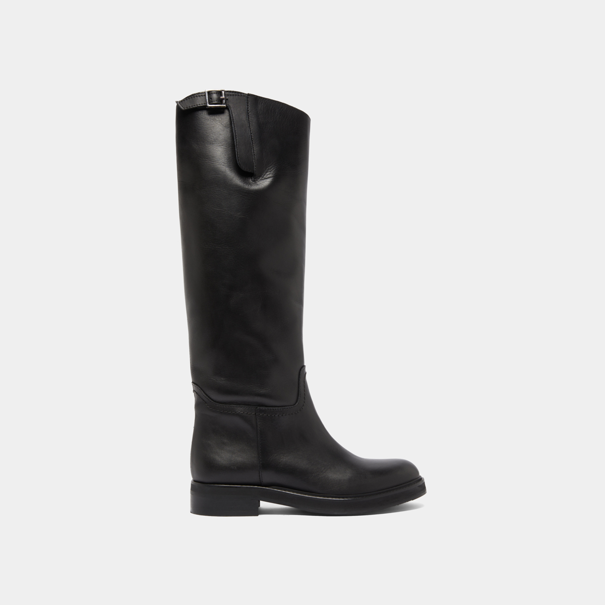 Riding boots in black leather | READY