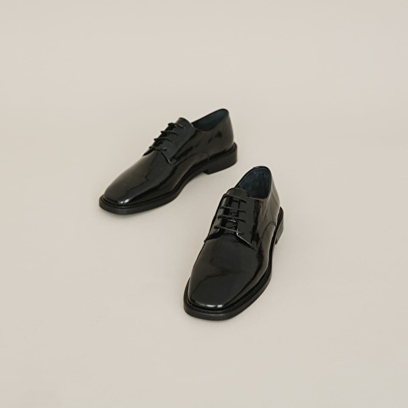 Loafers in black pleated leather | DARRECON