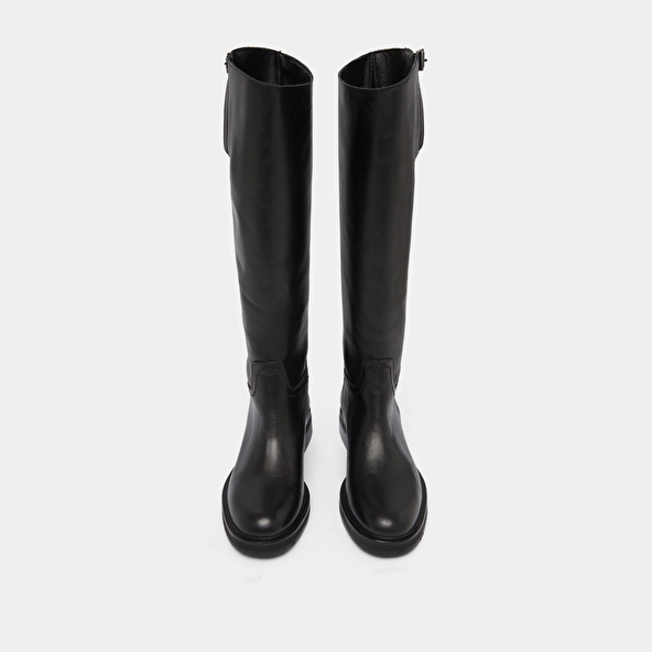 Riding boots in black leather | READY
