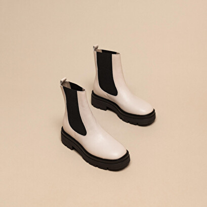 Platform lowboots ecru