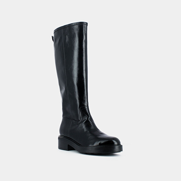 Boots In black leather | AMODE