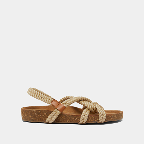 Sandals in beige rope | WILLOW