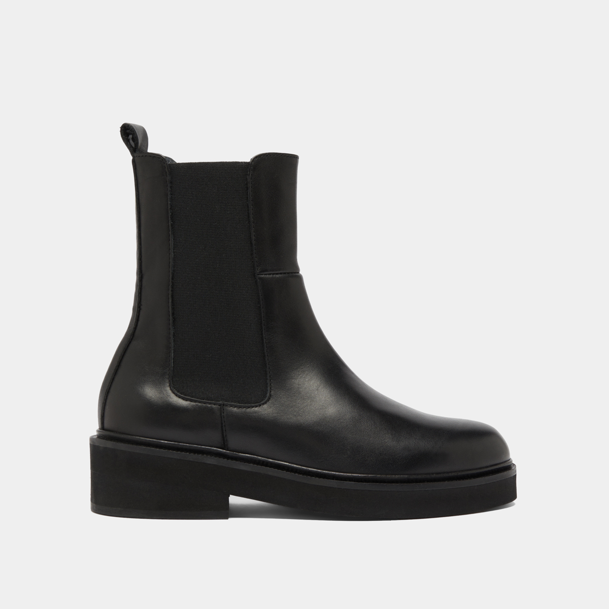 Boots à élastiques in black leather | DADO