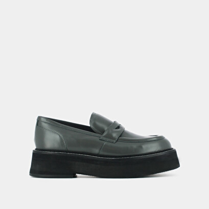 Platform loafers grey