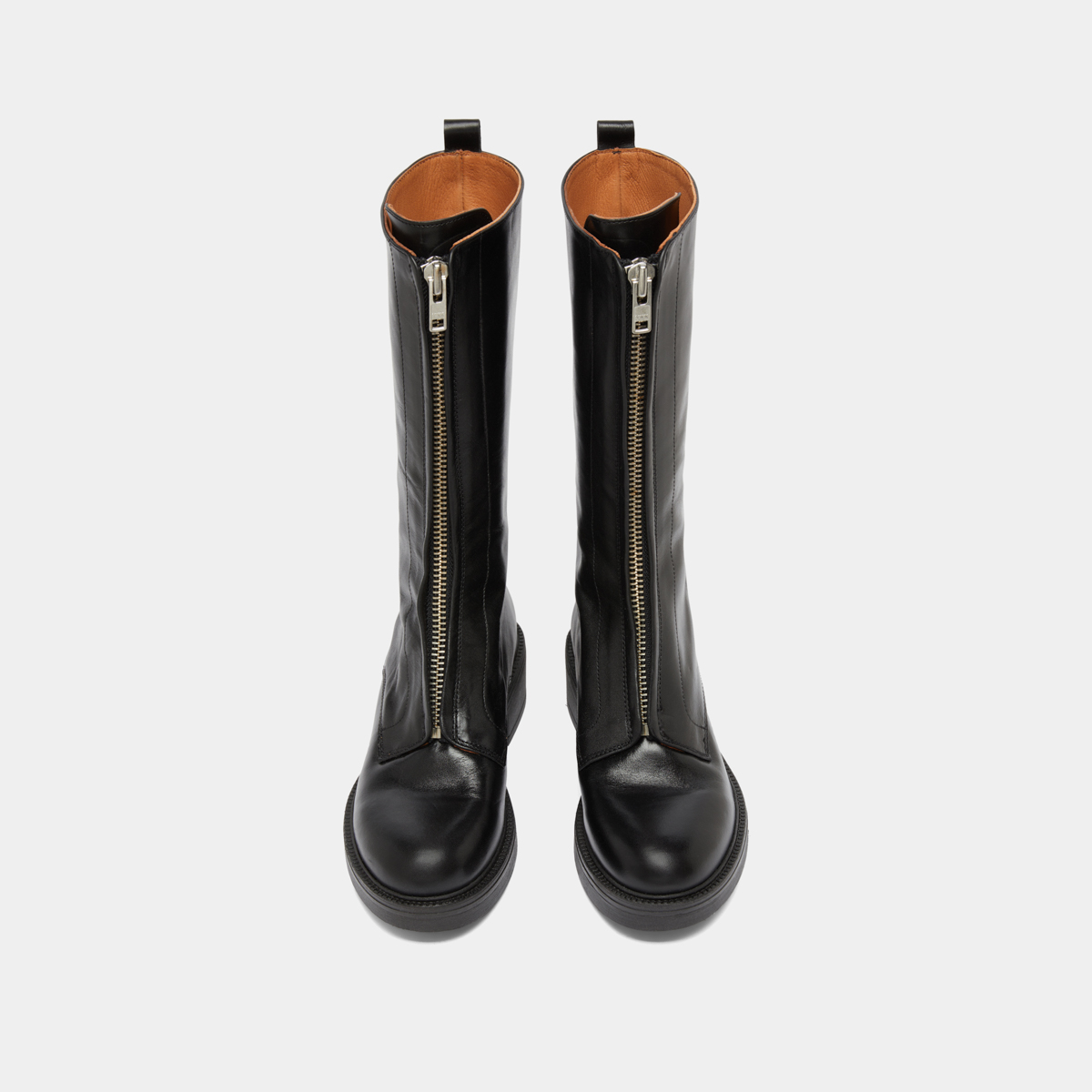 Bottes à élastiques in black distressed leather | ALEP
