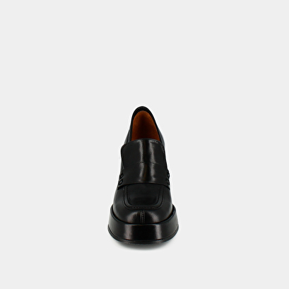 Platform loafers black