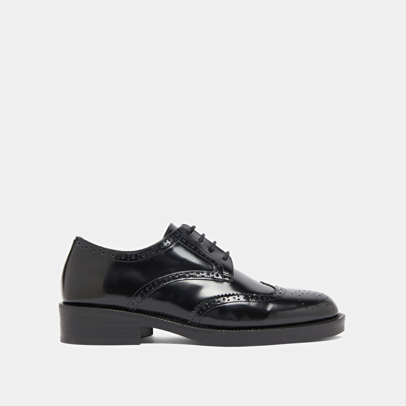 Derbies à lacets in black shiny leather | DRUM