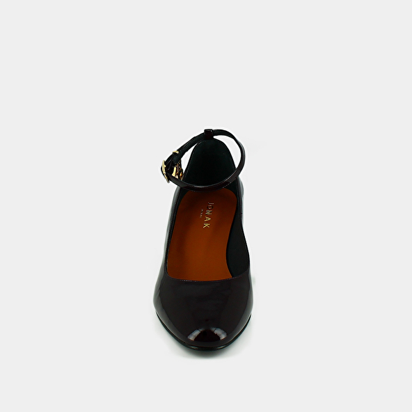 Babies with heels and charms in purple patent | DIAMANT