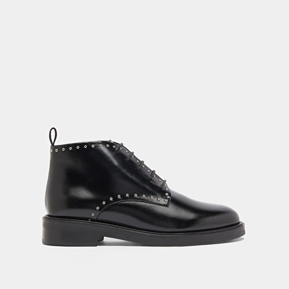 Derbies hautes in black leather | DUTRONC