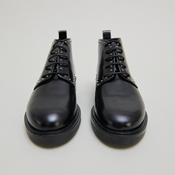 Derbies hautes in black leather | DUTRONC