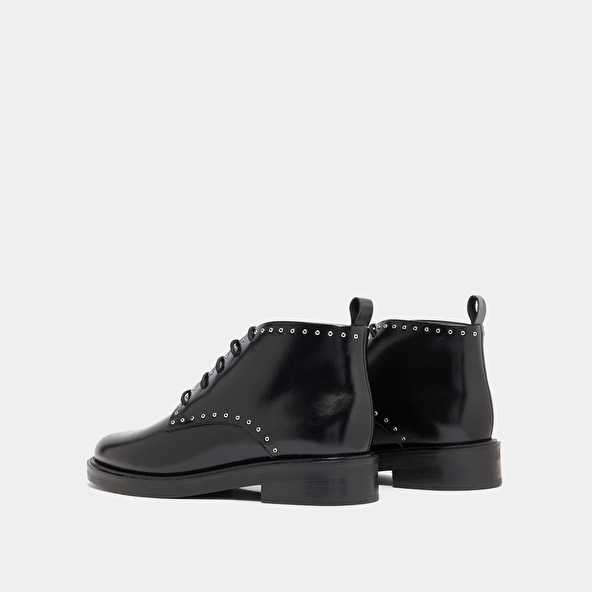 Derbies hautes in black leather | DUTRONC