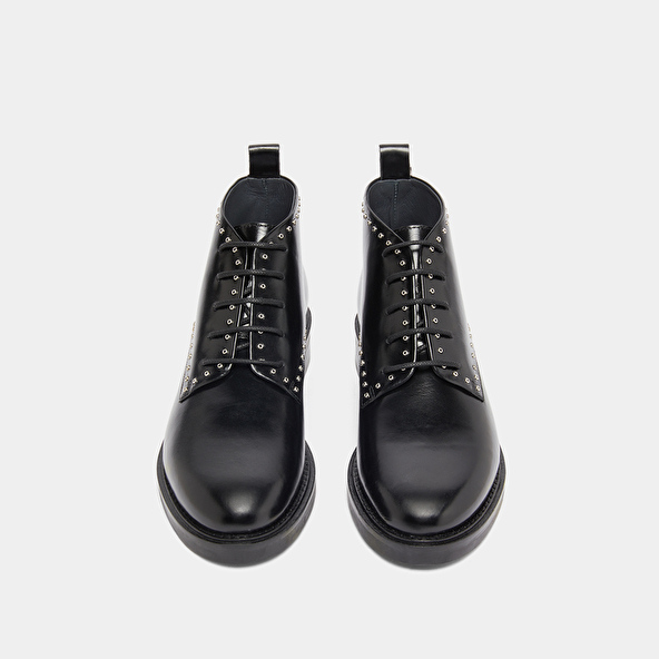 Derbies hautes in black leather | DUTRONC