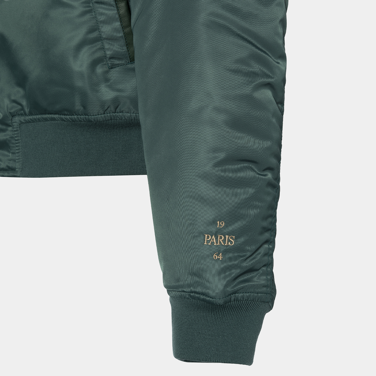 The Jonak Bomber - Jonak x Schott in green nylon | THE