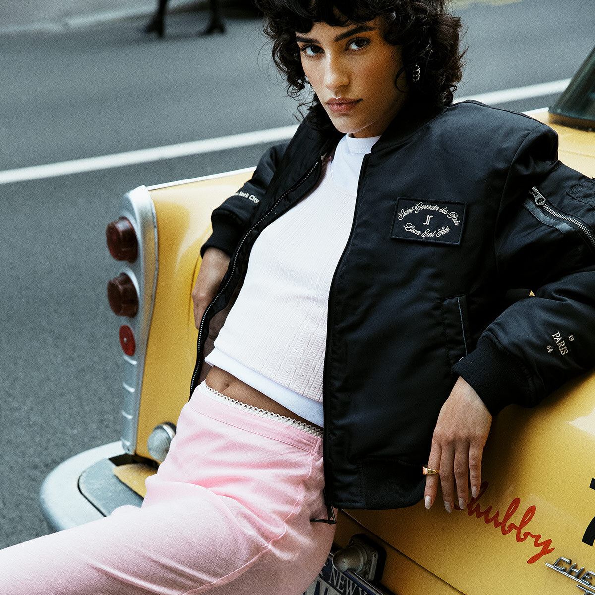 The Jonak Bomber - Jonak x Schott in black nylon | THE