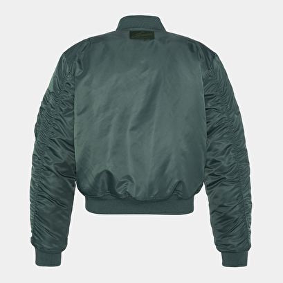 The jonak bomber - jonak x schott in green nylon | the