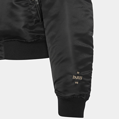 The jonak bomber - jonak x schott in black nylon | the