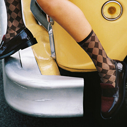 Mocassins college &agrave; bouts ronds - Jonak in burgundy glazed leather | DISTRICT