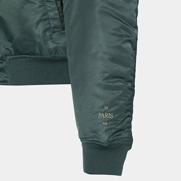 The Jonak Bomber - Jonak x Schott in green nylon | THE