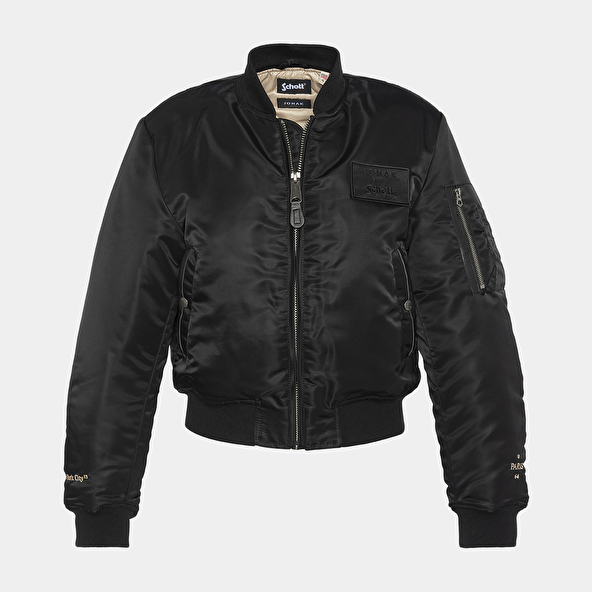 The Jonak Bomber - Jonak x Schott in black nylon | THE