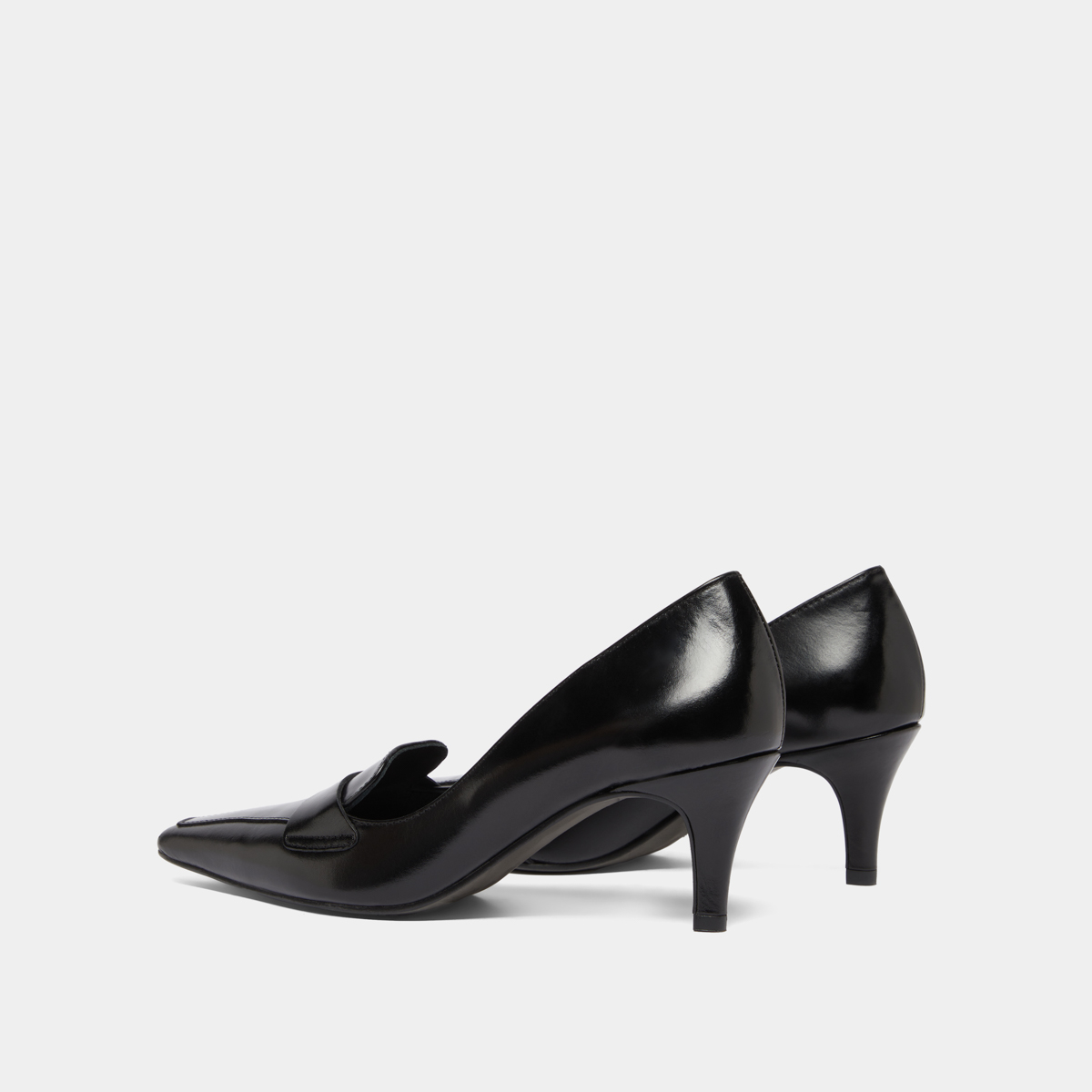 Escarpins à pattes in black leather | BLONDIE