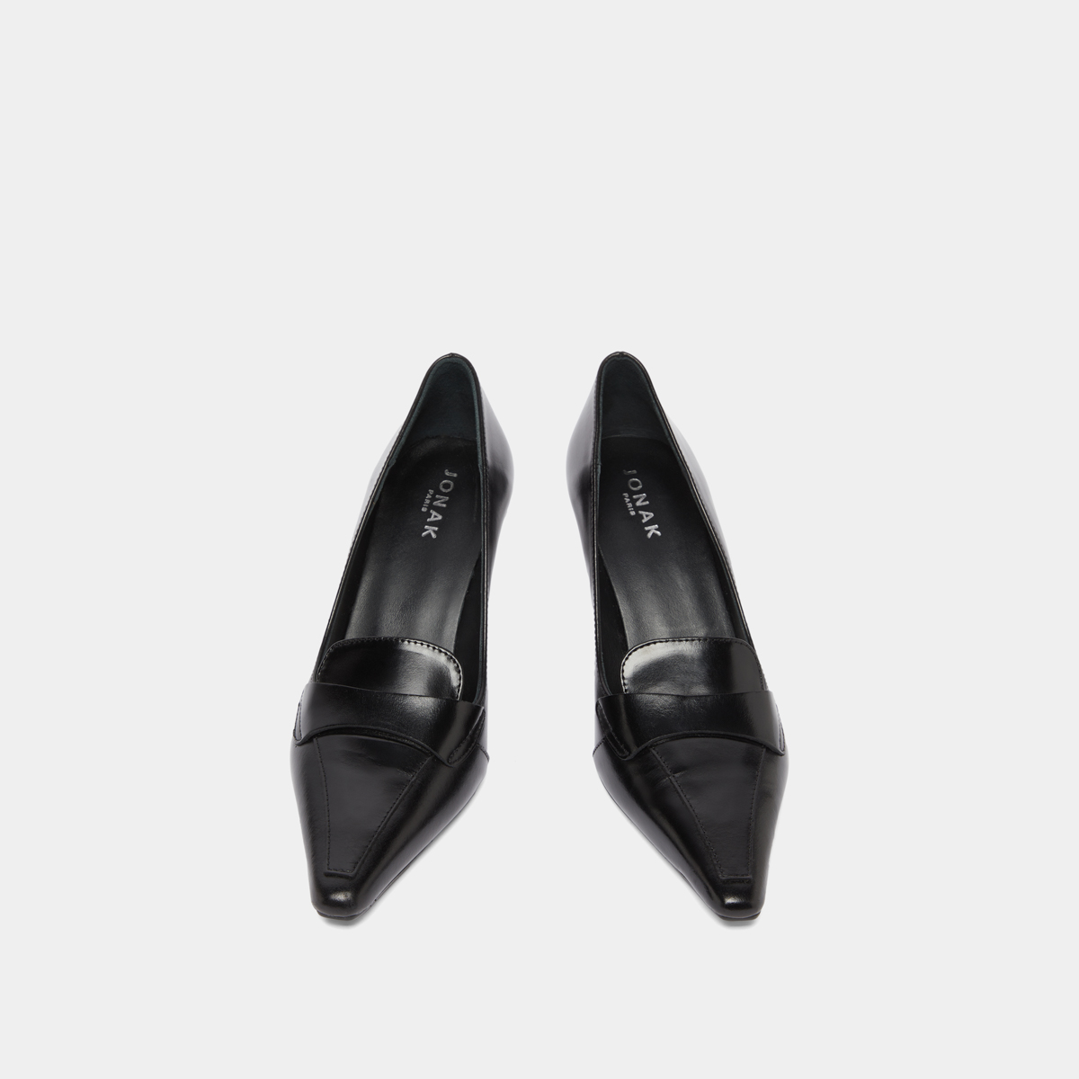Escarpins à pattes in black leather | BLONDIE