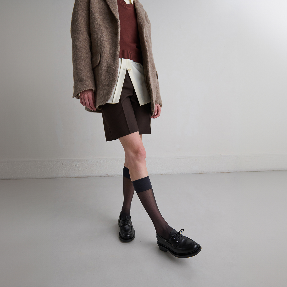 Derbies &agrave; lacets &eacute;pais in black leather | PAOLO