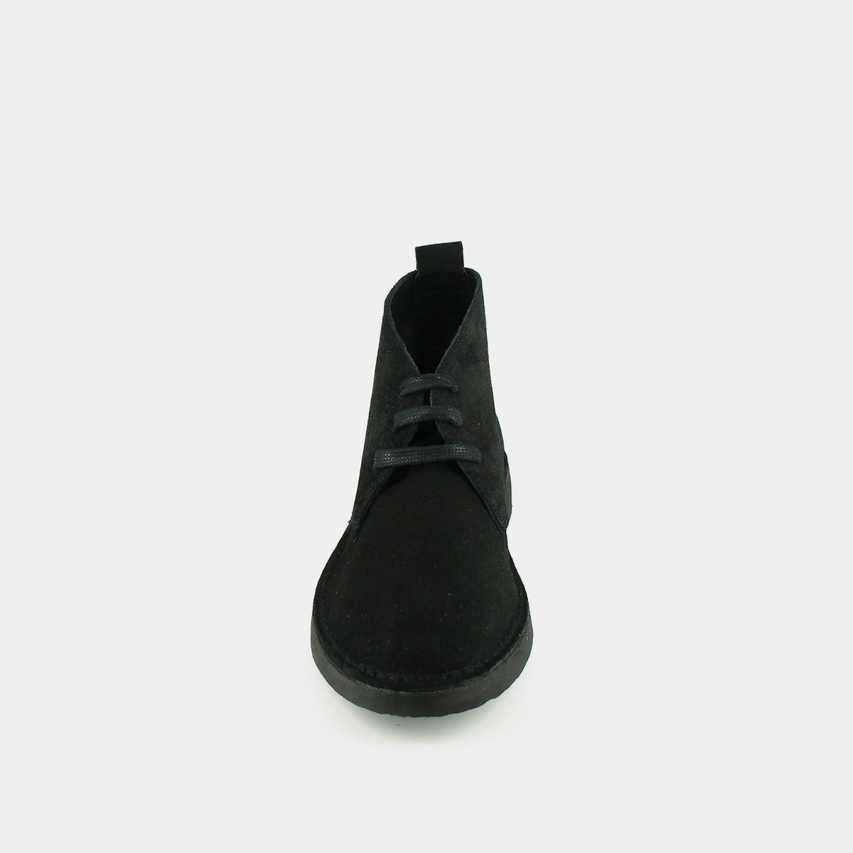 Boots basses à lacets in black suede | MAXIME
