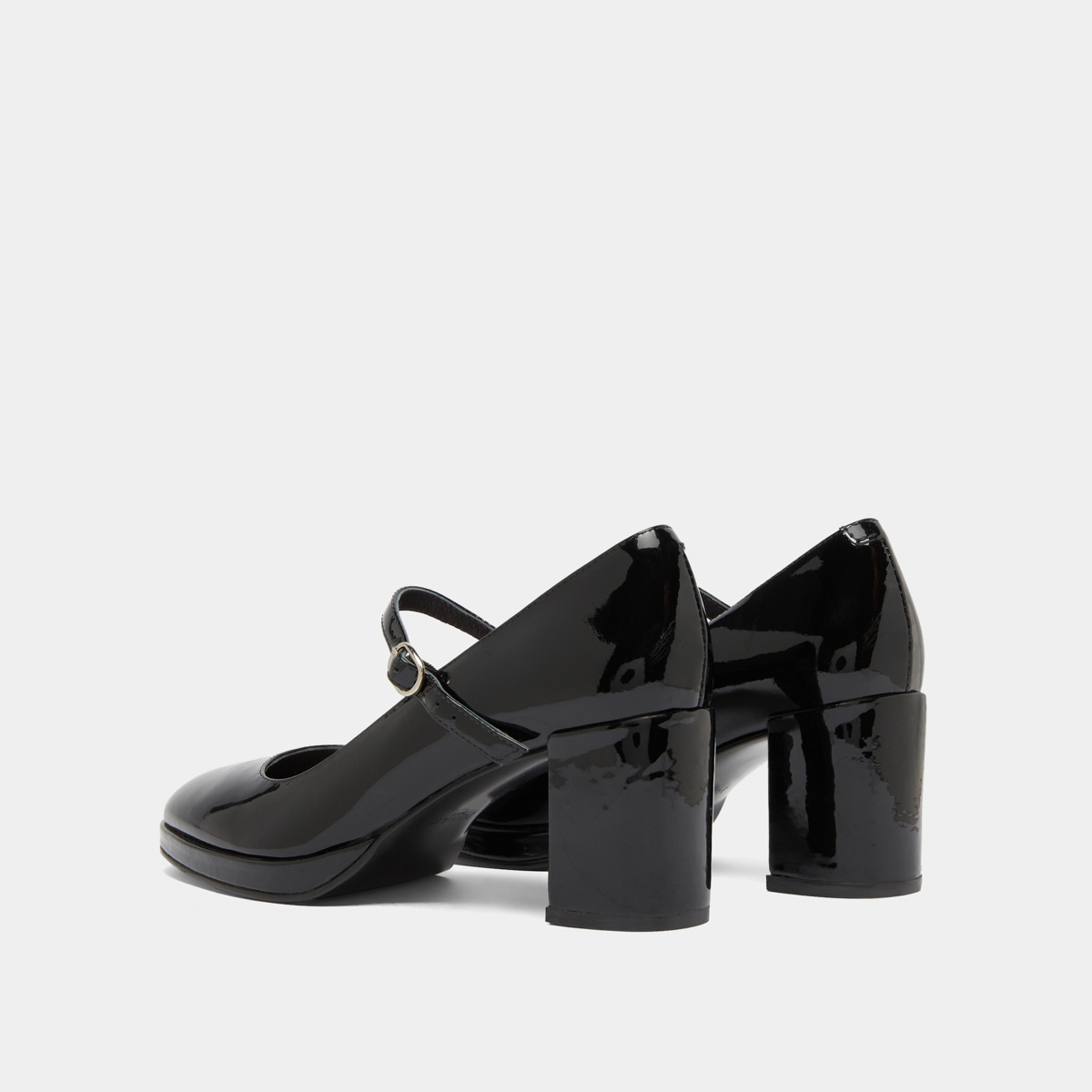 Babies à talons in black patent | DEBRE
