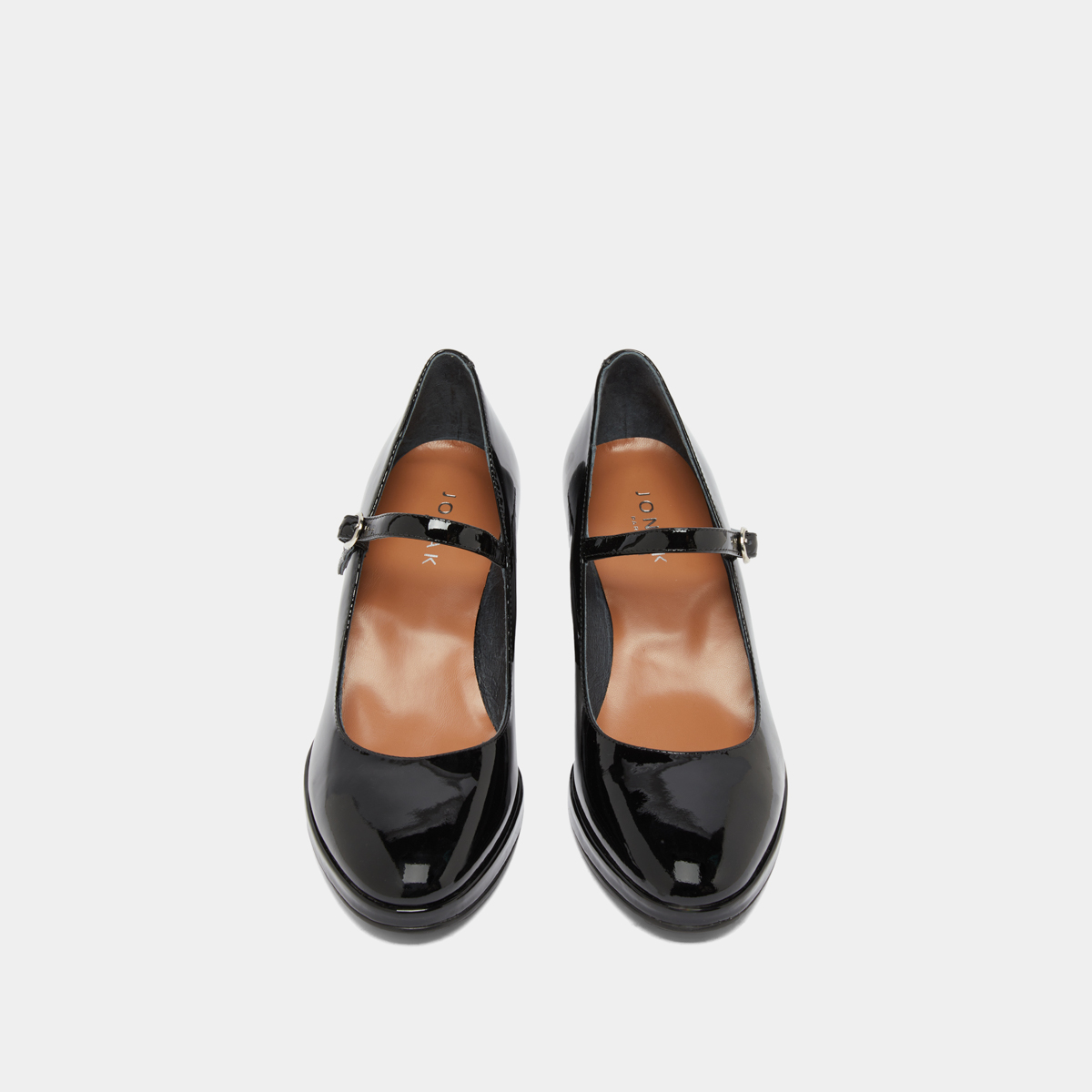 Babies à talons in black patent | DEBRE
