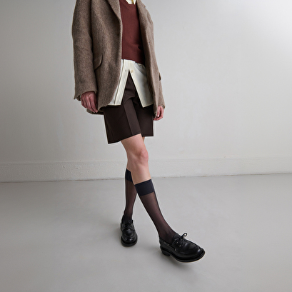 Derbies &agrave; lacets &eacute;pais in black leather | paolo