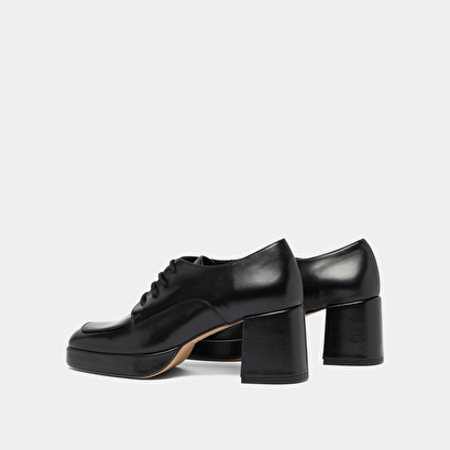 Derbies &agrave; talons in black and burgundy leather | vivaldi