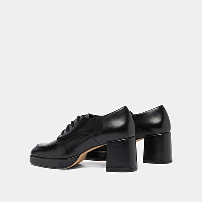 Derbies &agrave; talons in black leather | vivaldi