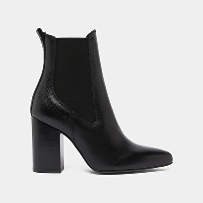 Bottines à talons et bouts pointus black