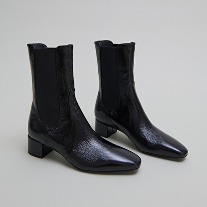 Bottines à larges élastiques black