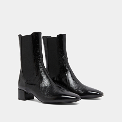 Bottines à larges élastiques black