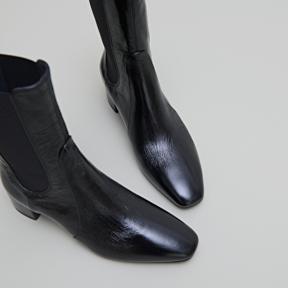 Bottines à larges élastiques black