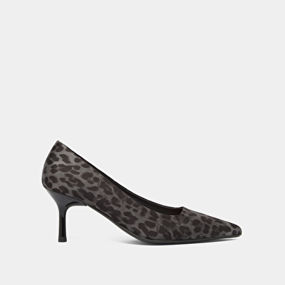 Escarpins &agrave; bouts pointus in gray leopard | DUNDEE