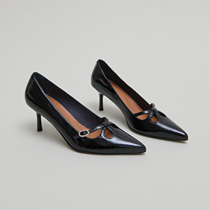 Escarpins à brides croisées black