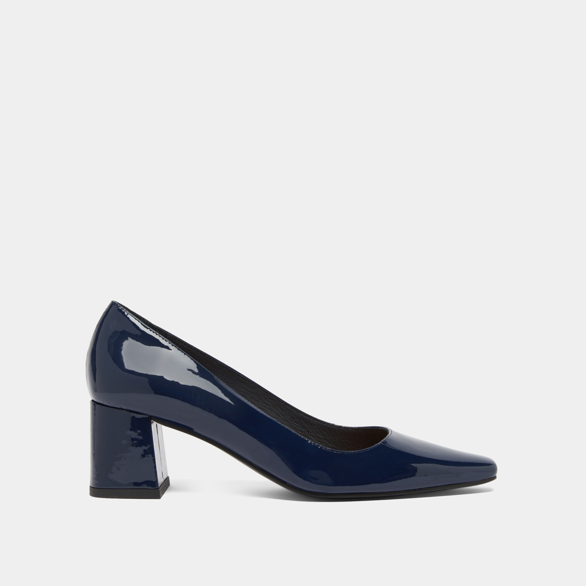 Escarpins à talons recouverts in blue patent | DULINA