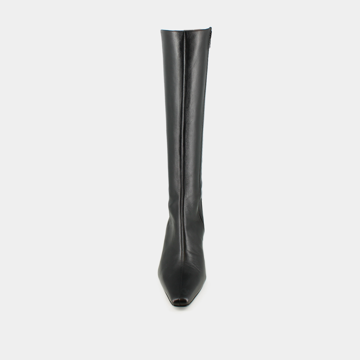 Bottes &agrave; talons et bouts pointus in black leather | DIONY