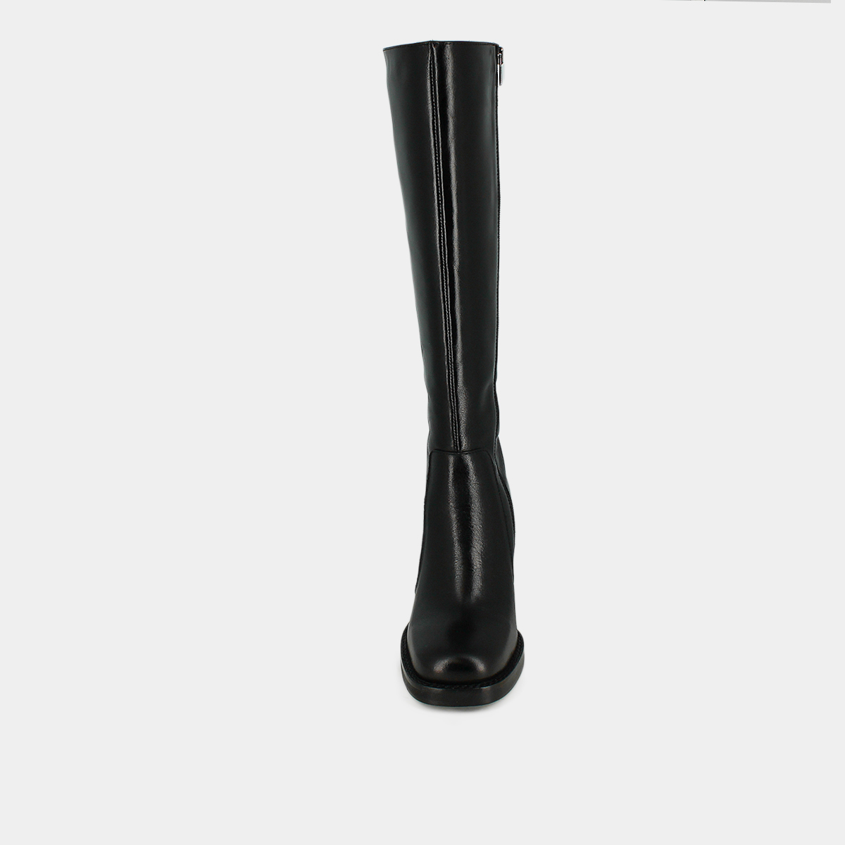 Boots with overflowing heels in black leather calf size m | BRETZEL
