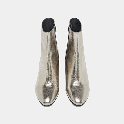 Bottines à talons dark silver