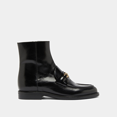 Boots &agrave; mors dor&eacute;s in black leather | divok