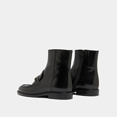 Boots &agrave; mors dor&eacute;s in black leather | divok