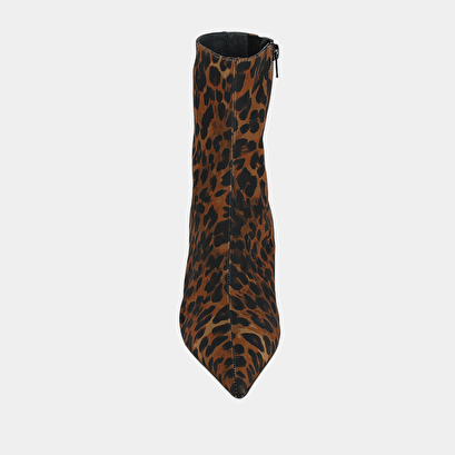 Bottines à bouts pointus leopard